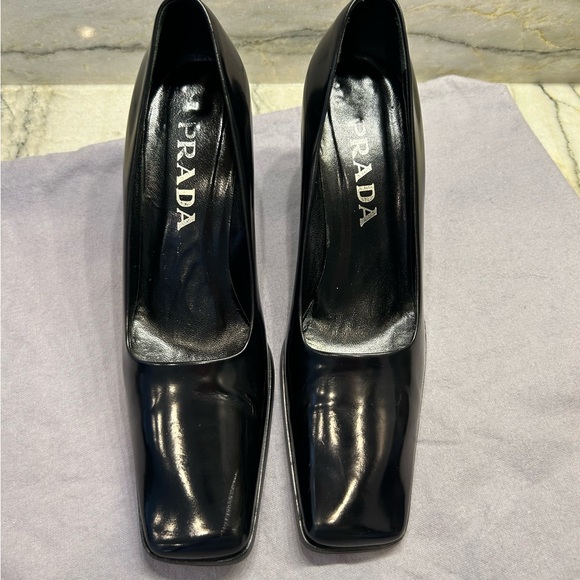 Vintage Prada 36.5 Block Heels or Size 6 - Picture 2 of 4